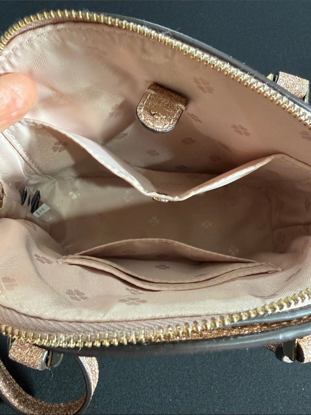 Kate Spade Sylvia Glitter Mini Dome Satchel - Picture 15 of 16
